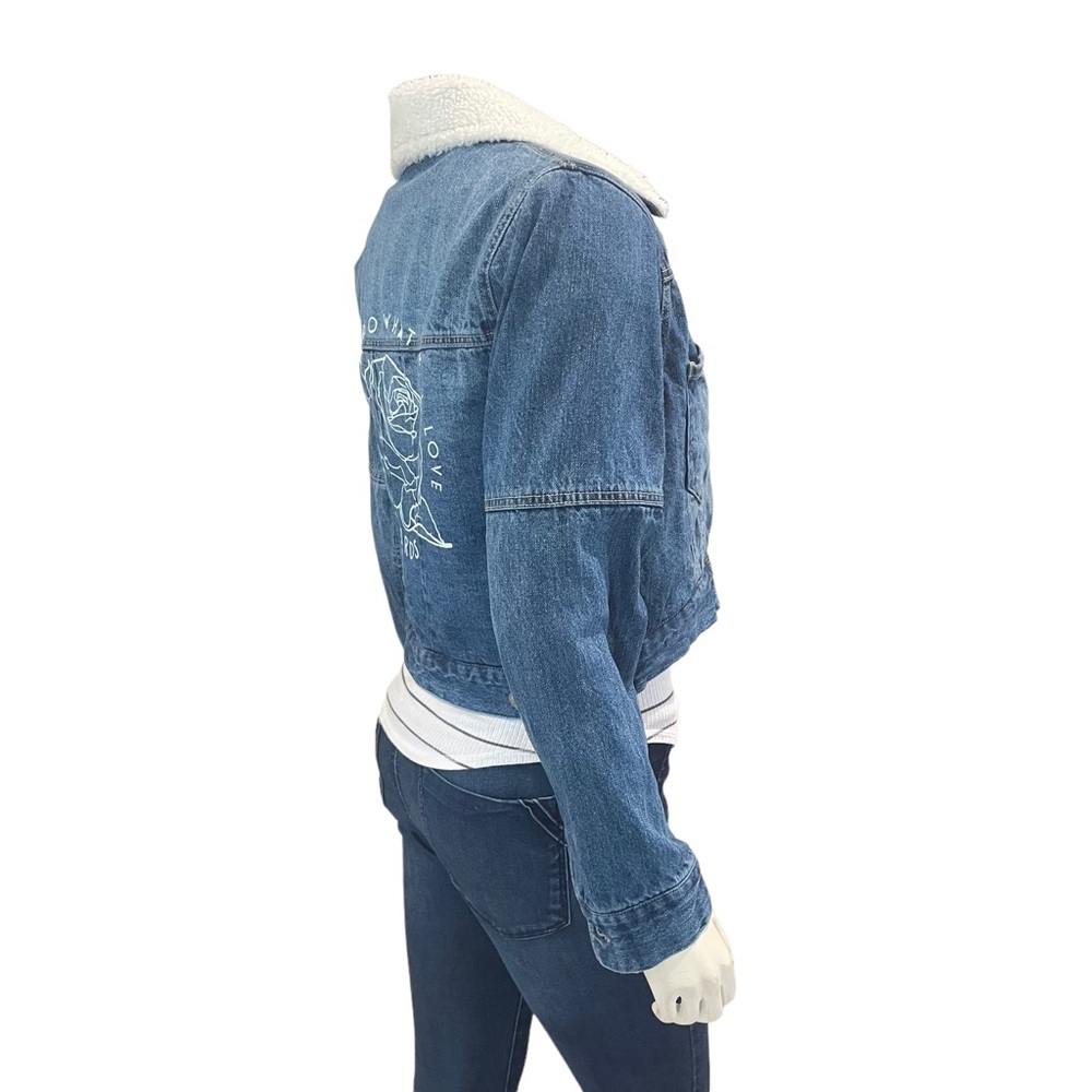 Dutch Bros. Sherpa Lined Denim Jacket - Picture 7 of 12